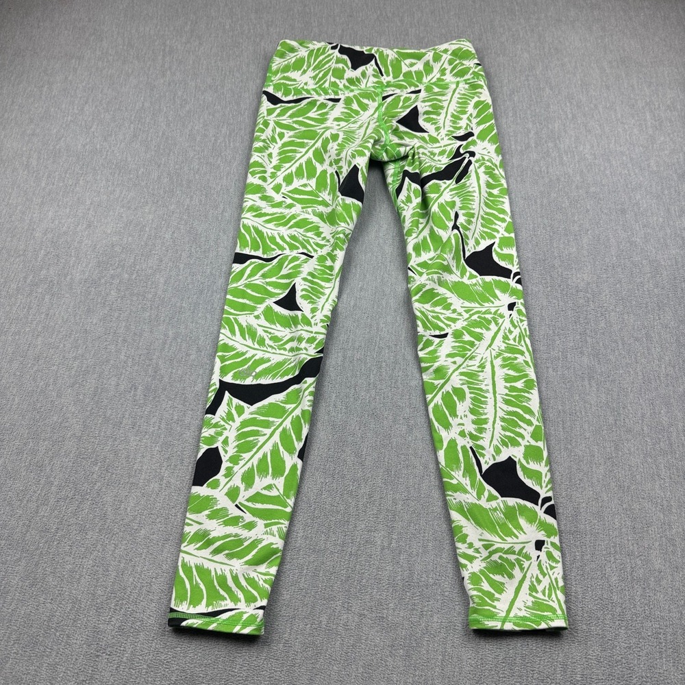 Alo Yoga Leggings Women Small Green Airbrush 29"‎ Tropical Palm Spring Training - Picture 13 of 14